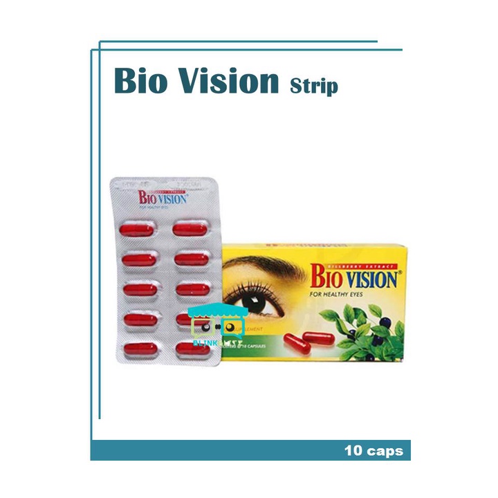 Bio Vision Suplemen Vitamin Mata Biovision Blister Isi 10 Kapsul Bilberry Extract