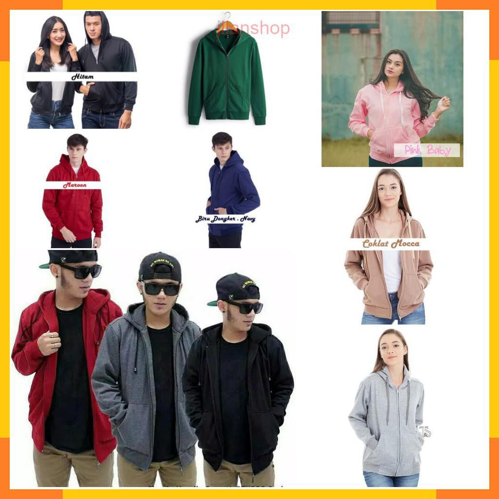 JAKET POLOS XXL SWEATER JUMBO BIGSIZE BASIC HOODIE SWEATER HOODIE ZIPPER POLOS