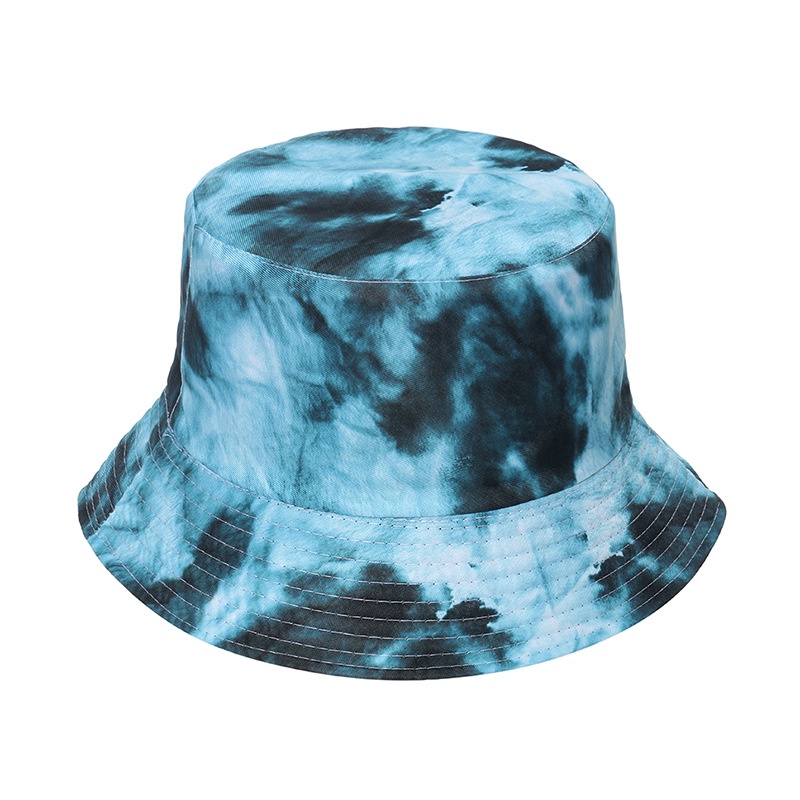 Topi Bucket Dua Sisi Motif Tie Dye 8 Warna Gaya Korea Untuk Unisex