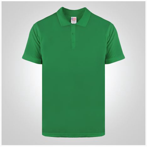 Baju Kaos Polo Polos Warna Irish Green Bahan Kartun