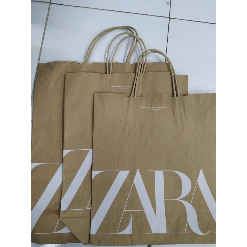 

paper bag zara
