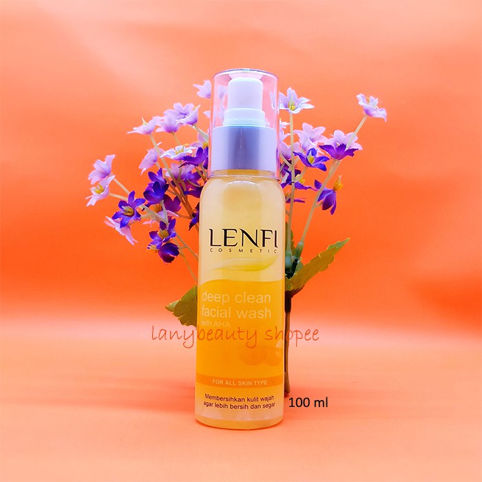 Lenfi Deep Clean Facial Wash With AHA extra bersihnya untuk semua jenis kulit