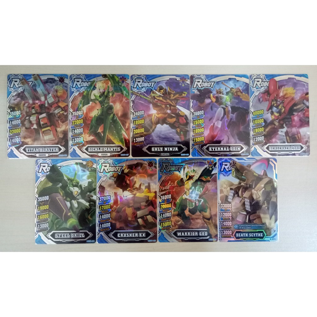 Full Set Hero of Robots Galaxy Epoch Ver.1 - Silver Card