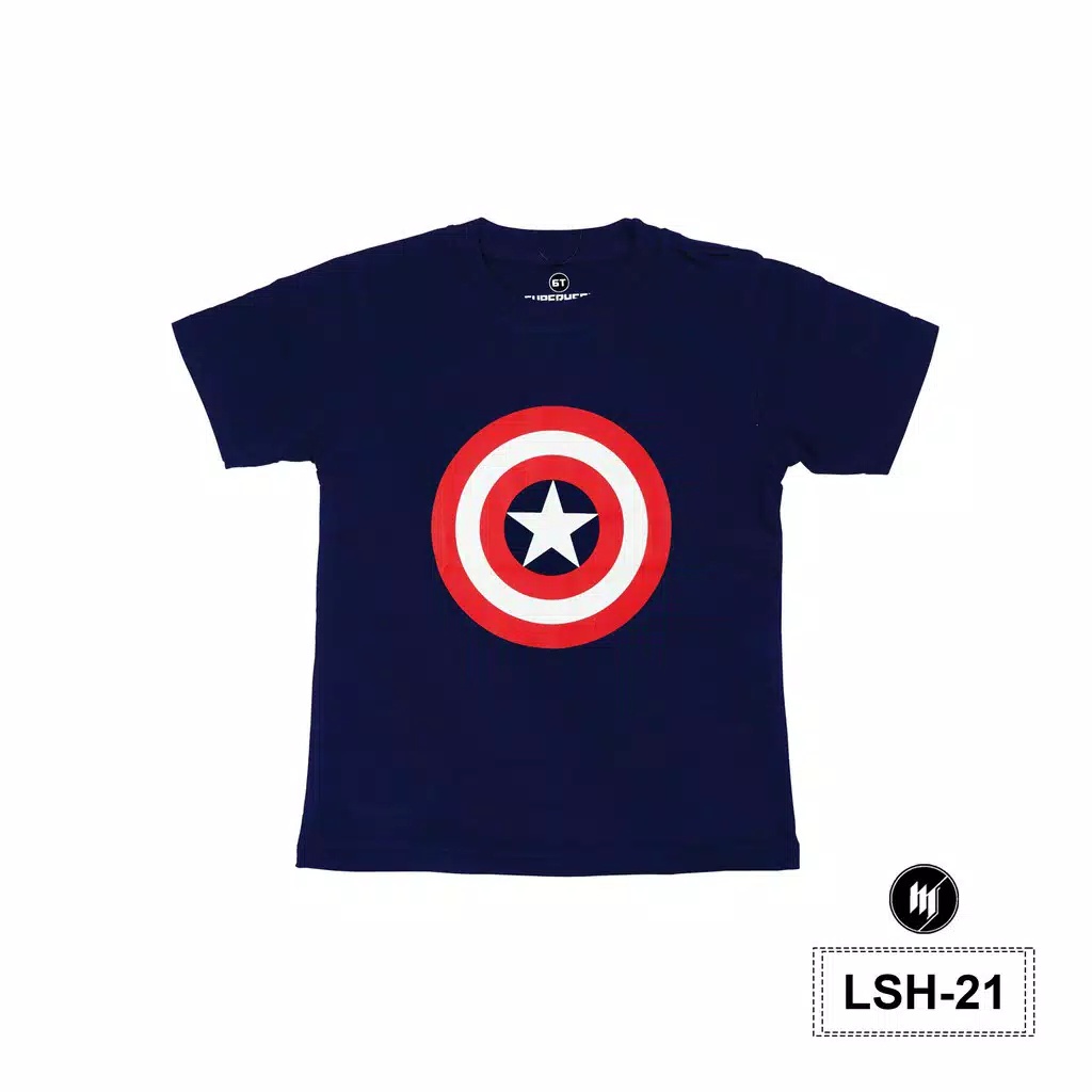 Kaos Anak Superhero Warna Navy