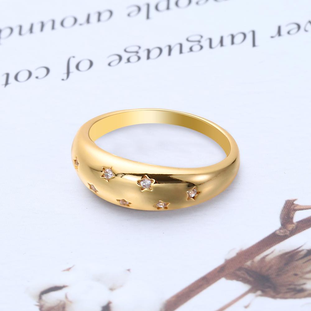 Lily Dome Cincin Fashion Wanita Perhiasan Statement Ring Bertatahkan