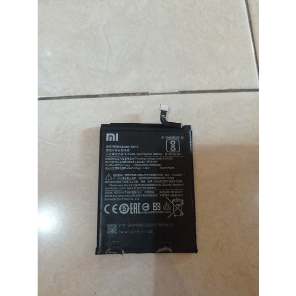 Baterai Xiaomi Redmi 5 Plus Vince BN44 Original Copotan