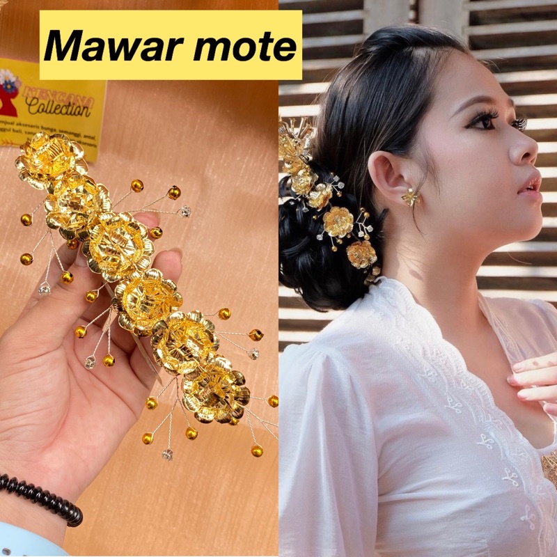 semanggi emas bali mawar mote premium