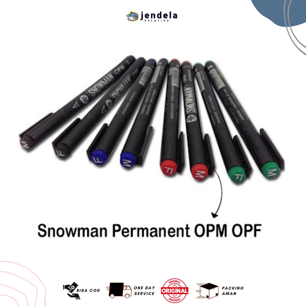 

Spidol Snowman OPF & OPM Spidol Snowman Permanen Marker - ATK