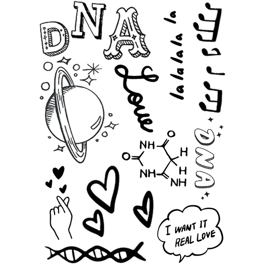 BTS D.N.A SERIES BUNDLING ALBUM tato Temporer/Tattoo Temporary/Temporary Tattoo ANTI AIR