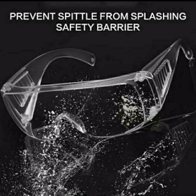 COD Kacamata Safety Goggle Melindungi dari droples, api pengelasan,  gas bawangl