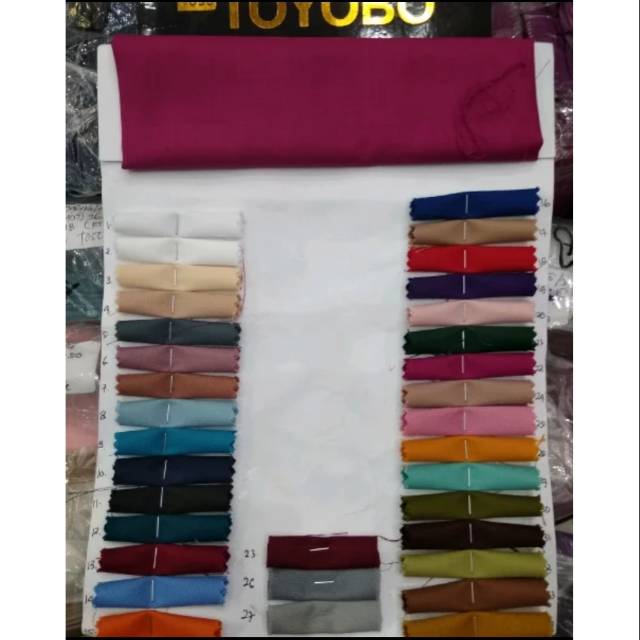 (COD)  Bahan kain katun toyobo Original/toyobo fodu premium/ katun toyobo fodu