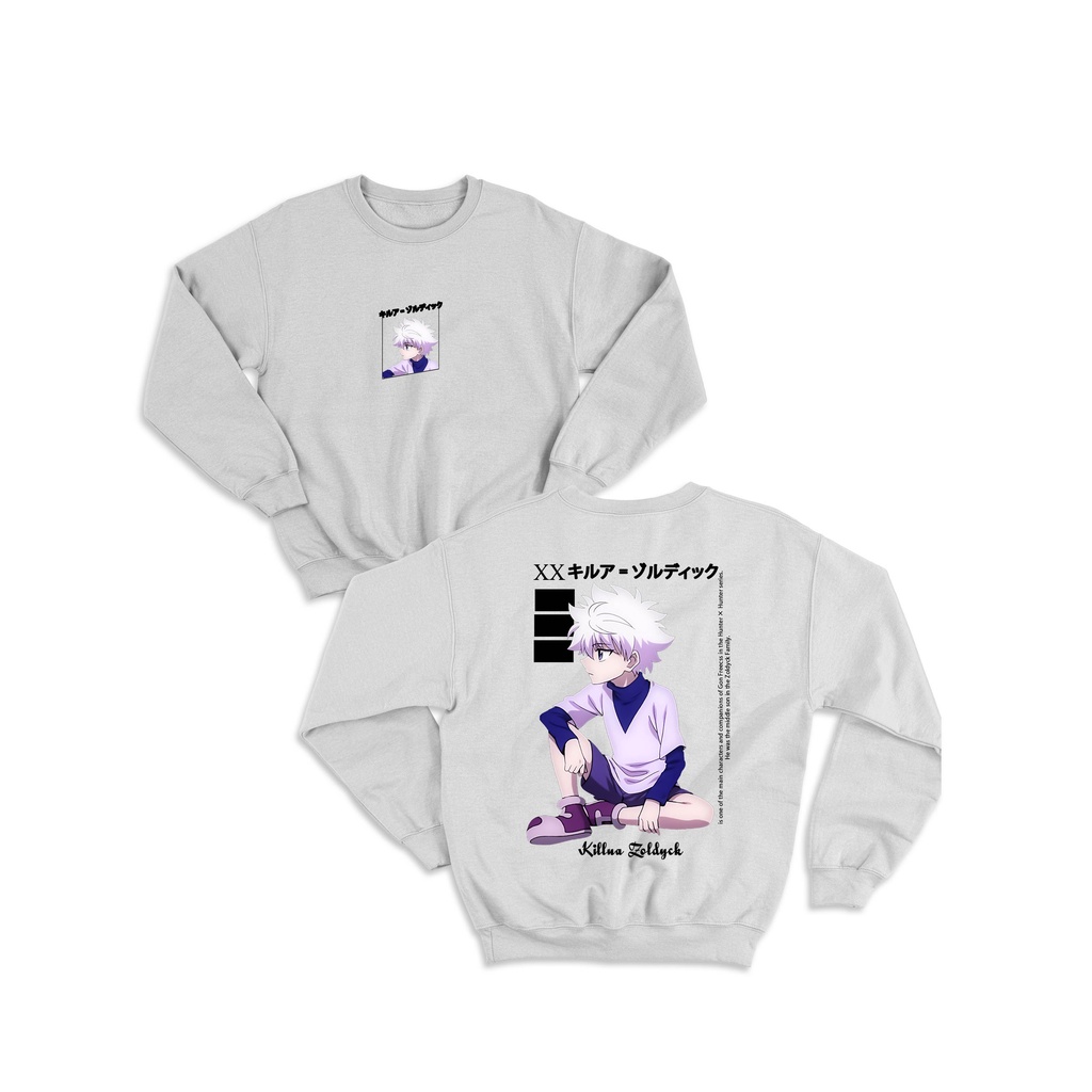 CREWNECK ANIME HUNTER X HUNTER SERIES KILLUA ZOLDYCK