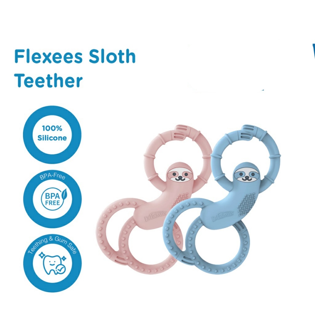 DR BROWNS Sloth Long Limbed Silicone Teether