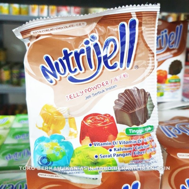 

Nutrijell Agar Agar Rasa COKLAT CHOCOLATE 1PC Jelly Powder Bubuk