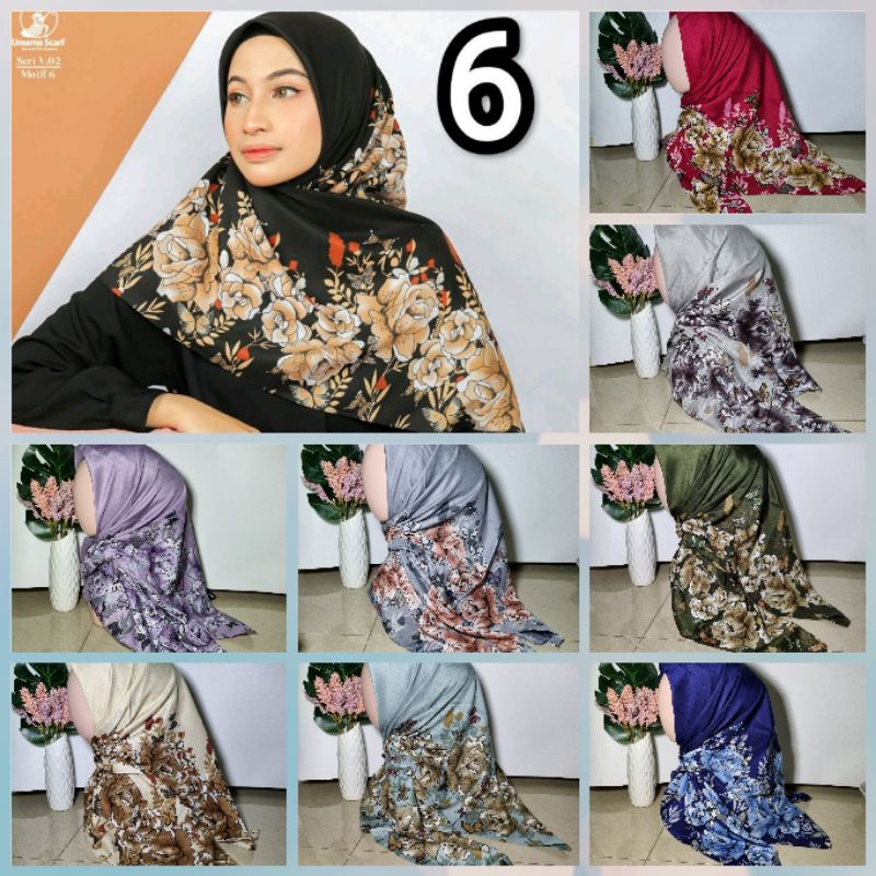 Jilbab Motif Voal Motif Umama pilih warna