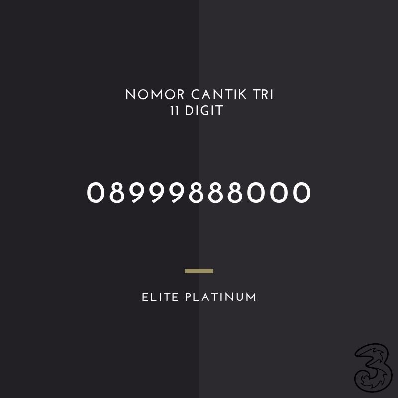 Nomor cantik Tri 11 digit, triple 3×