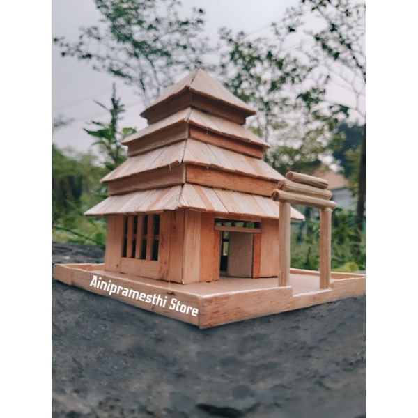 Miniatur rumah adat bali / Miniatur Candi Bentar