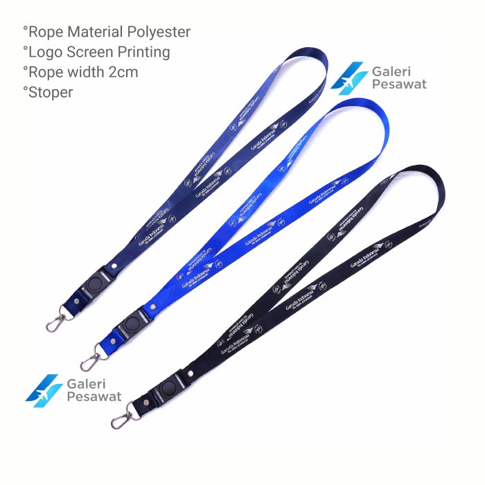 

Hemat Lanyard / Gantungan Tali Id Card Garuda Indonesia (L:2Cm) Berkualitas