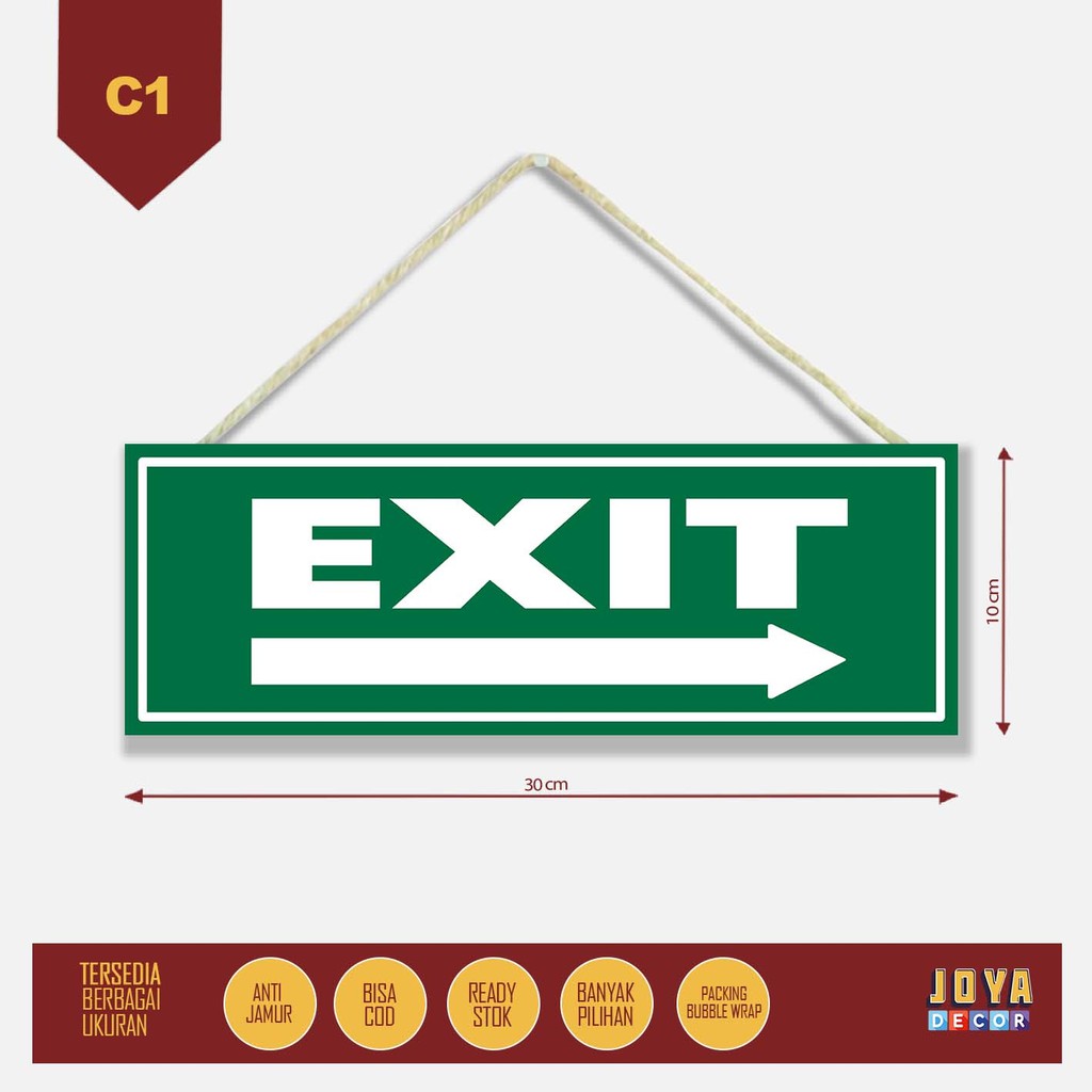 

Sign Board Papan Petunjuk Exit CC1