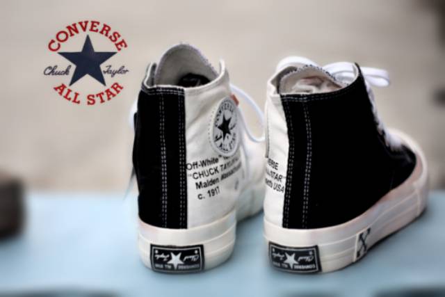 CONVERS CHUCK TAYLOR OFF WHITE | SEPATU IMPORT | SNEAKERS TERBAIK PREMIUM | CEWEK DAN COWOK  | MUARH