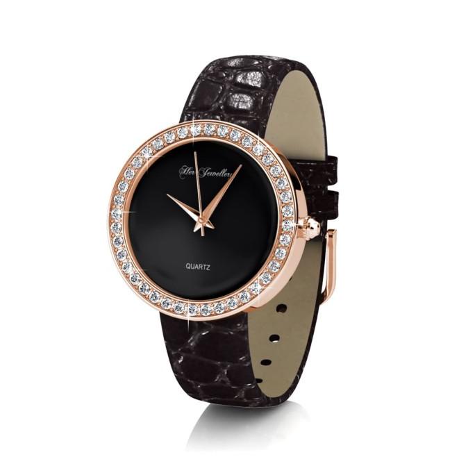 Leather Watch - Jam Tangan Crystal by Her Jewellery barang ada