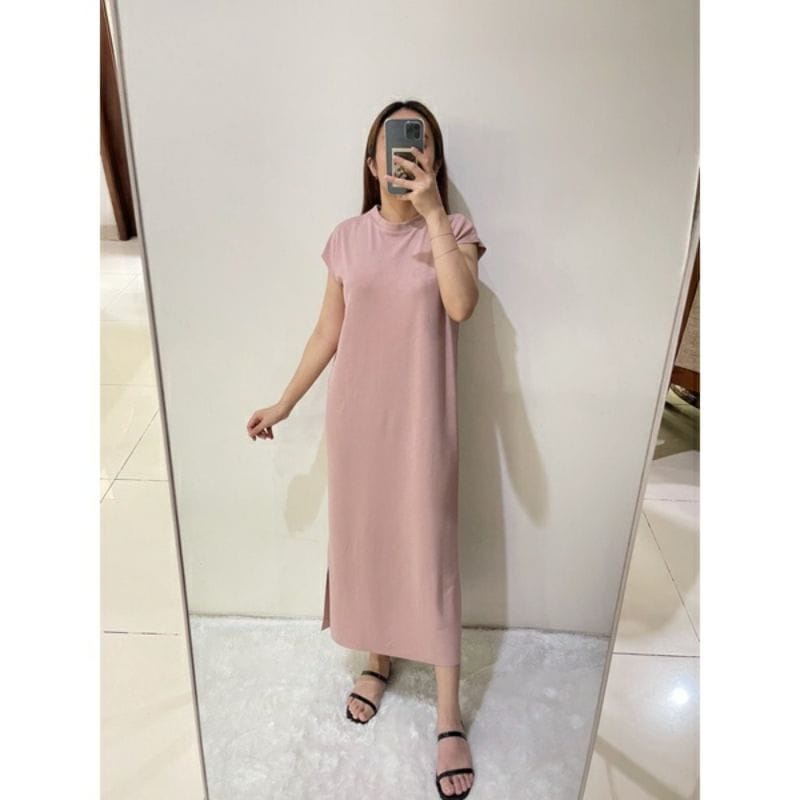 [BAYAR DI TEMPAT] inner dress lengan pendek