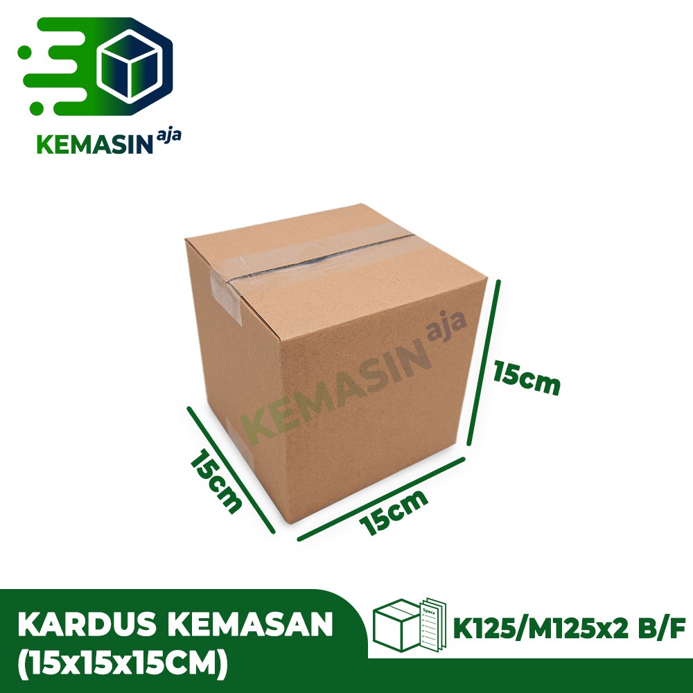 

Box Kardus Polos / Packaging Serbaguna Dimensi 15x15x15 cm