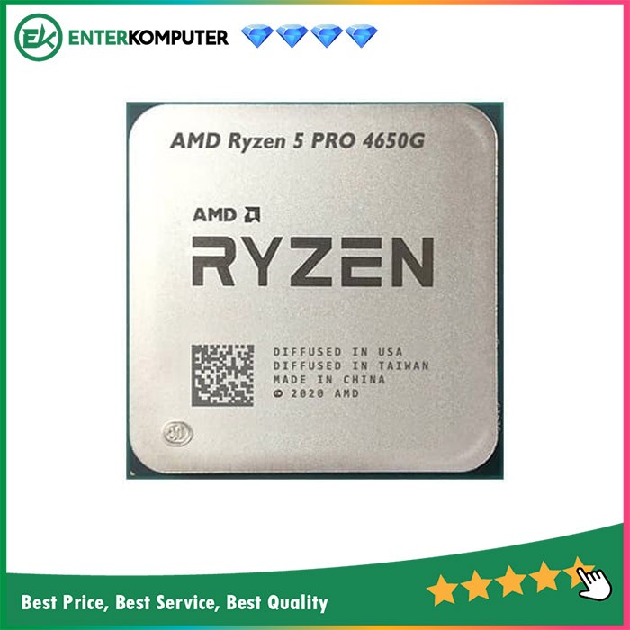 AMD Ryzen 5 Pro 4650G 3.7Ghz Up To 4.3Ghz AM4 [Tray]