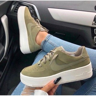 nike air force sage low khaki