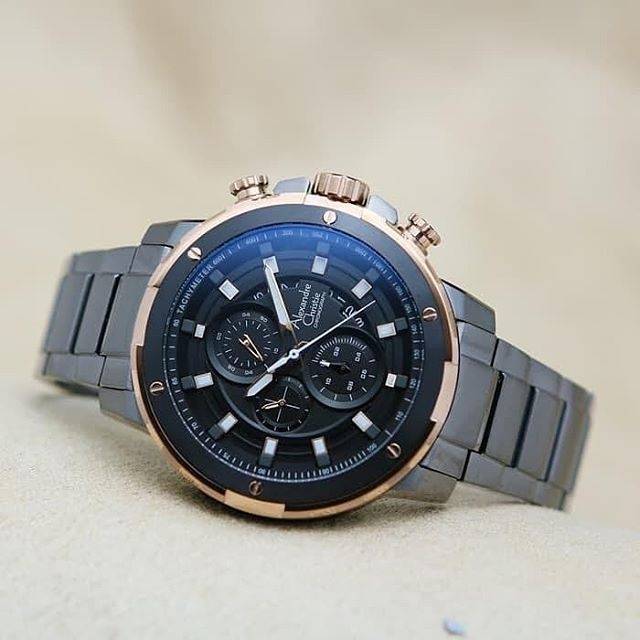 JAM TANGAN ALEXANDRE CHRISTIE PRIA AC 6528 GREY ROSEGOLD ORIGINAL