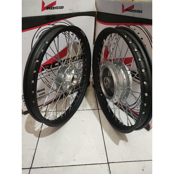 Velg Rossi Motor Honda  Verza -  Cb150 Verza  - Velg Tromol Jari Bonus Stell Jari Jari depan belakan