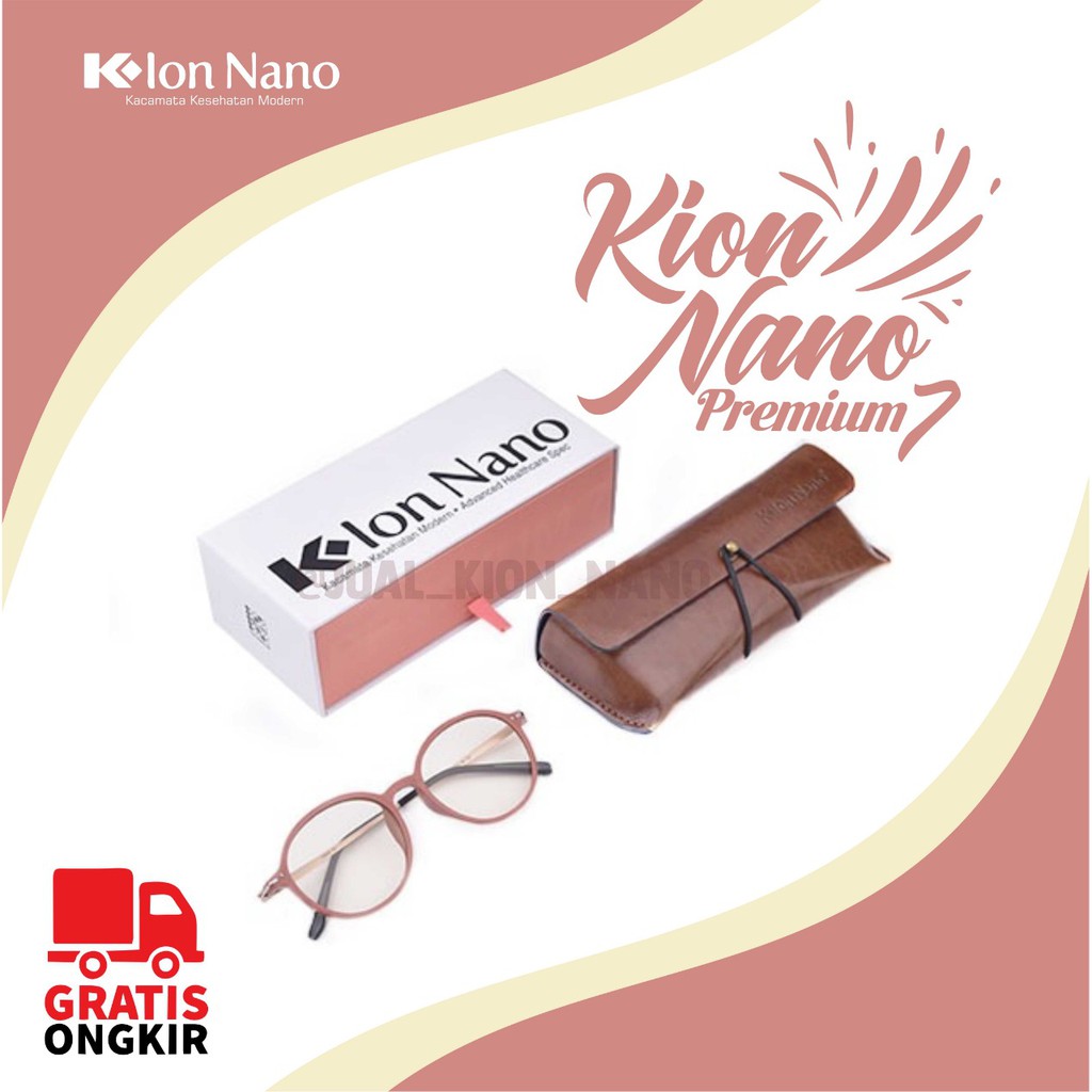 KACAMATA KION NANO TERBARU PREMIUM 7 PINK / KACAMATA TERAPI K-ION NANO PREMIUM 7 PINK / KION NANO