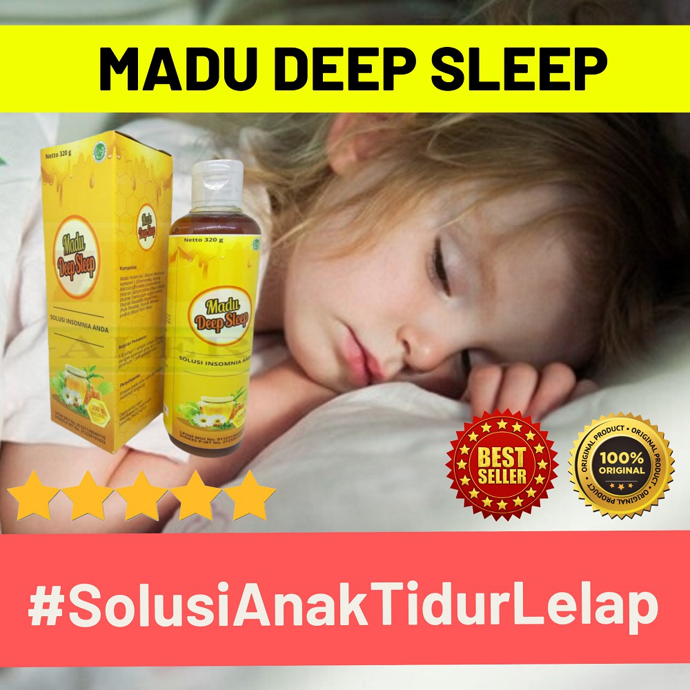 Obat Susah Sulit Tidur Anak Manjur Aman Herbal Madu Deep Sleep Untuk Insomnia Asli Original Shopee Indonesia