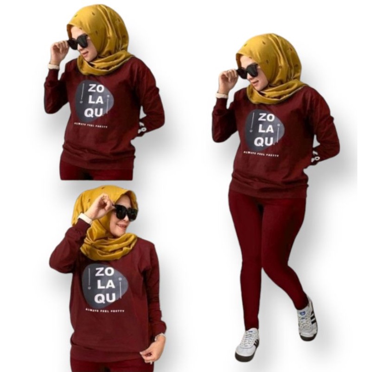 Set Baju Wanita Kaos Dan Celana Setelan Joging Baju Santai Bisa Untuk Olahraga