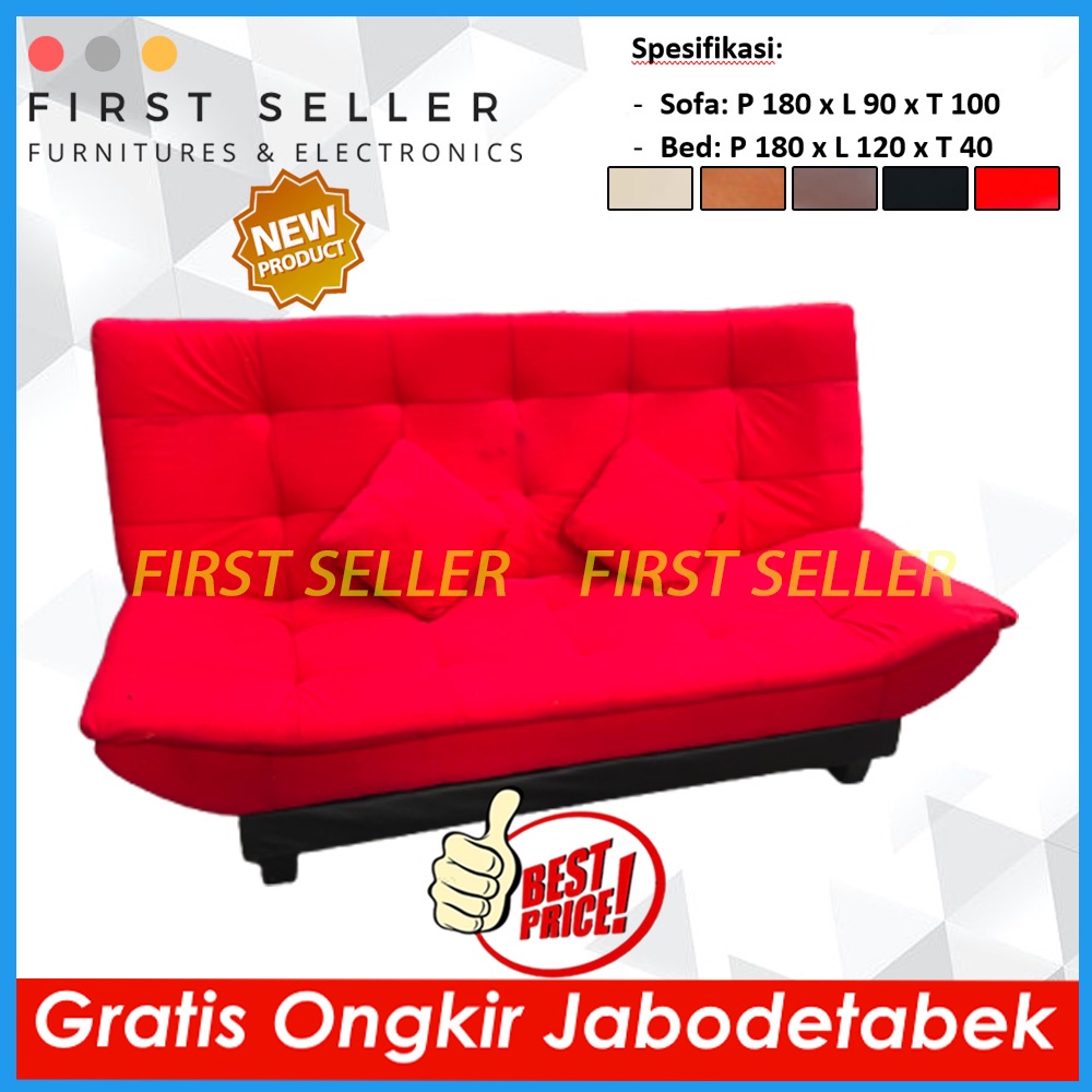 [ FREE ONGKIR ] SOFABED FLUSH TOP / SOFA BED PILLOW TOP AMARILIS SUPER NYAMAN MINIMALIS
