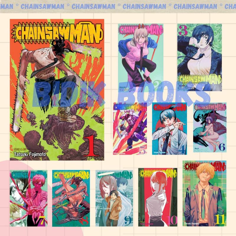 Jual Chainsaw Man vol 1/2/3/4/5/6/7/8/9/10/11 Tatsuki Fujimoto