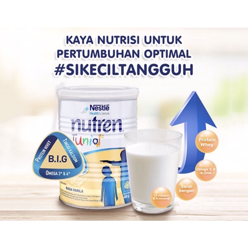 Nutren junior 400 gram ( susu nutrisi lengkap menaikkan berat badan )