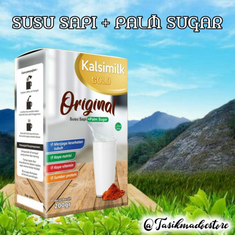 Kalsimilk Gold Susu Sapi Palm Sugar Ori 100%