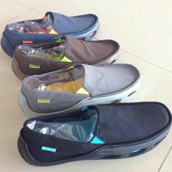 Crocs Tideline Sport Canvas / Crocs Ori / Sepatu Crocs Ready