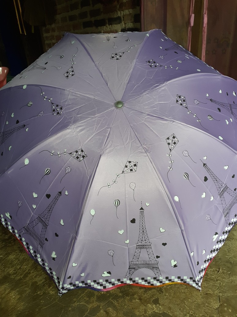 Payung Lipat Fancy Korea Jepang Paris Uv Protection