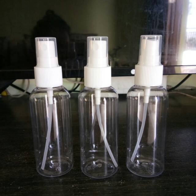 Botol bening 60ml / 60 ml tutup SPRAY