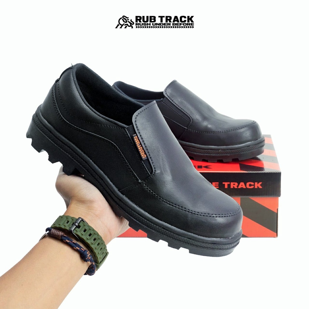 RUBTRACK - SEPATU SAFETY BOOTS PRIA WANITA UNISEX 36 - 44 | SAFETY SLIP ON COWOK TOURING TRACKING UJUNG BESI KERJA PROYEK LAPANGAN 4018