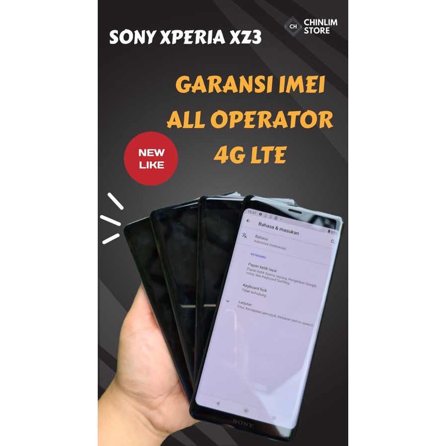 MULUS MANTAP Xperia XZ3 4G Snapdragon 845 Spek Diatas XZ1 XZ2 Premium  IMEI Aman ALL Operator