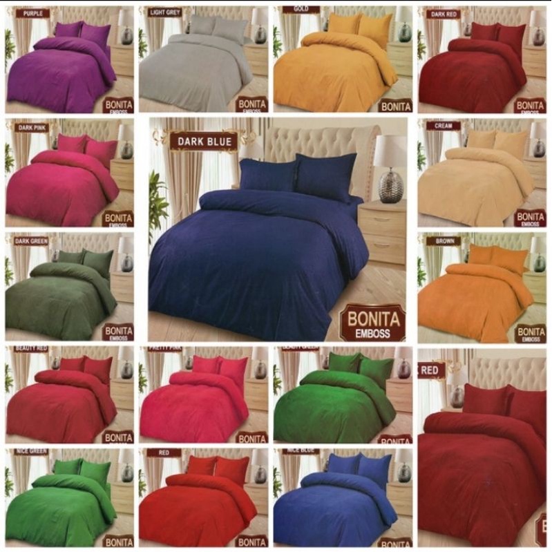 Bedcover BONITA Polos Aneka Warna