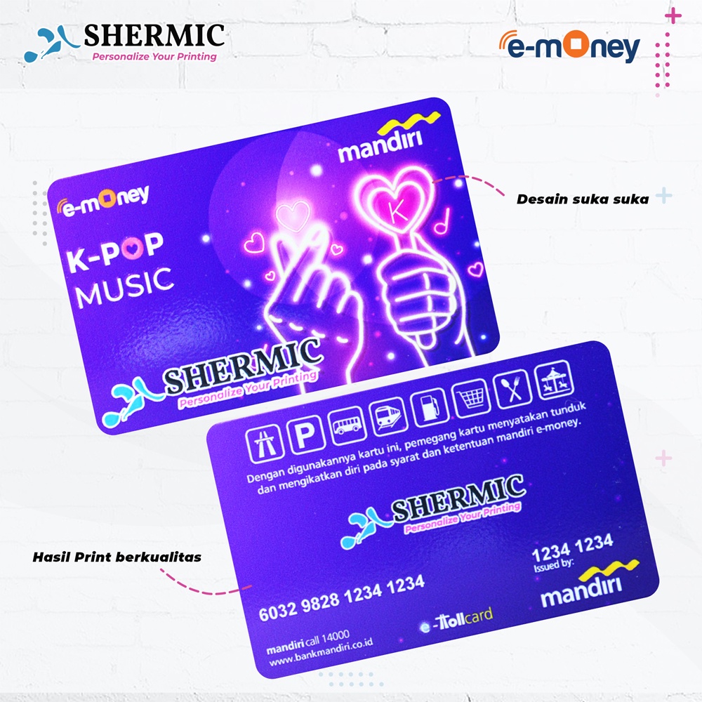 Cetak Custom Print UV DESAIN ID CARD KTA