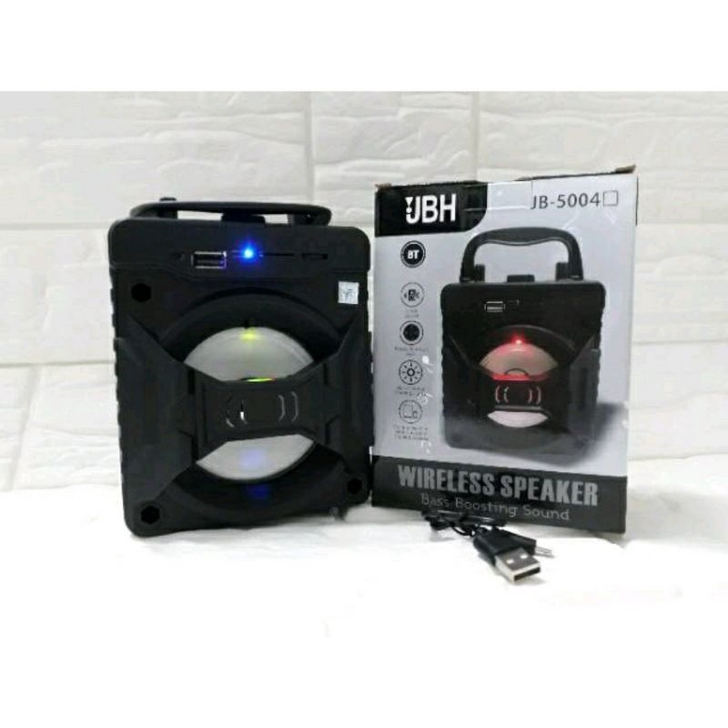 SPEAKER BLUETOOTH PORTABLE WIRELESS JBH-5004 JB-5001 BASS