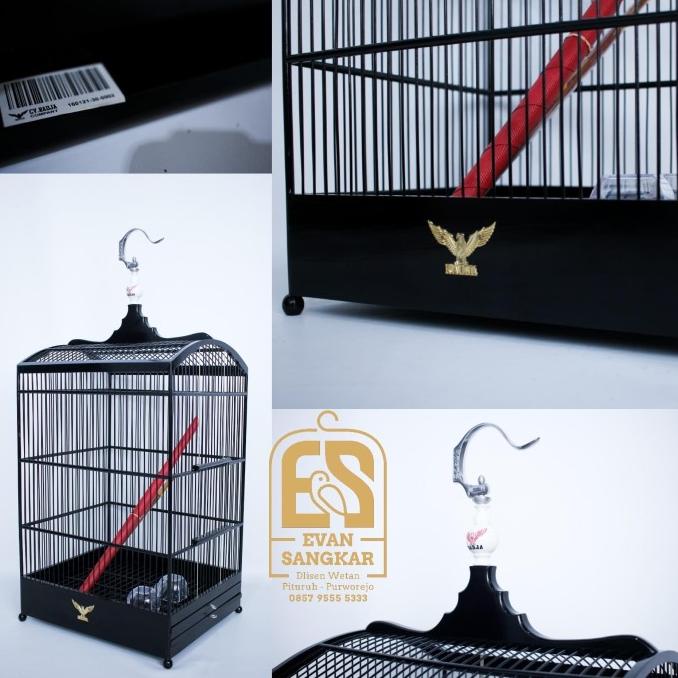 SANGKAR KANDANG KOTAK RADJA HITAM GLOSS NO 1