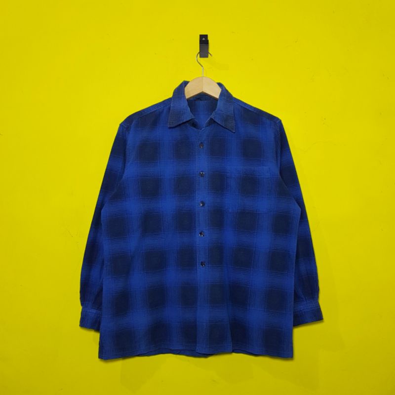 UNBRANDED vintage veterano wool flannel shirt (KEMEJA FLANEL)