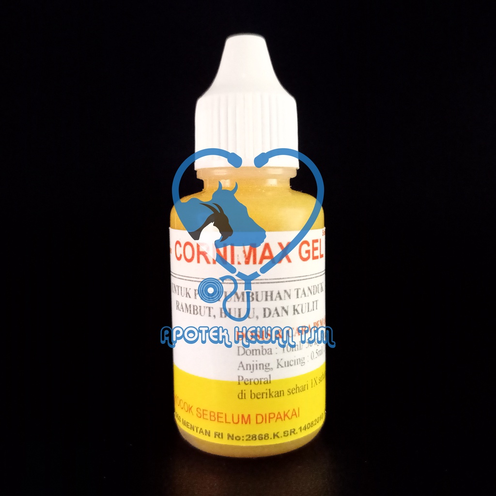 Cornimax Gel Obat Penumbuh Bulu Tanduk Kucing Kelinci Domba Kambing Garut