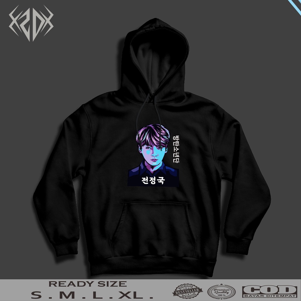 HOODIE PERSONIL BTS SERIES HITAM | HOODIE WANITA | JAKET HOODIE WANITA